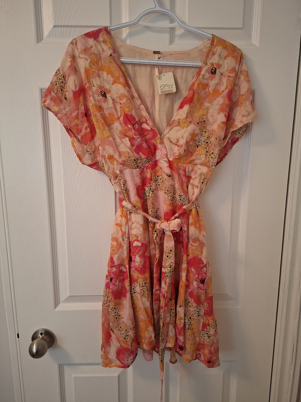 Free People Freddy Tie Mini Dress - XS